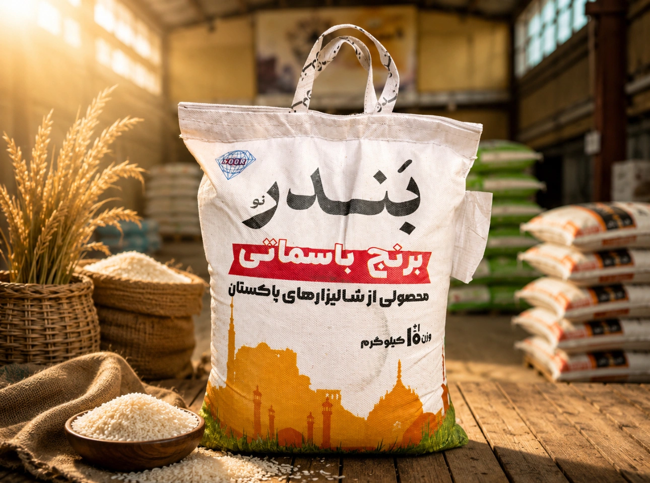 برنج باسماتی بندر پاکستانی